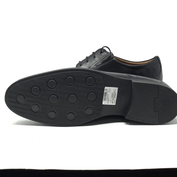 Clarks Whiddon Pace Black Leather Oxford Size 12W - Picture 8 of 9